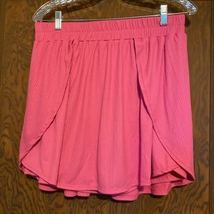17 inch from waist to hem , pink skort  size Large